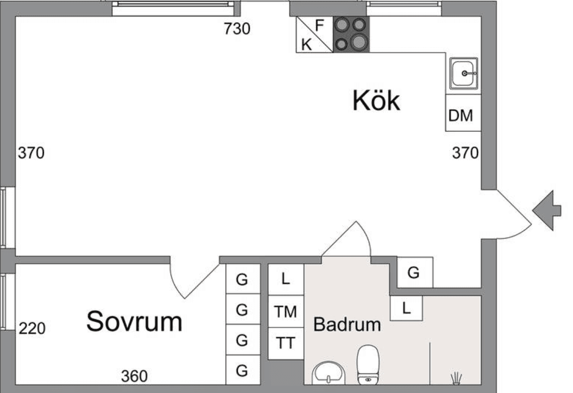 2-rumslägenhet i Södertälje, Lingonstigen - bild 1